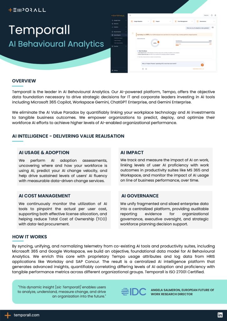 Tempo AI behavioural Analytics